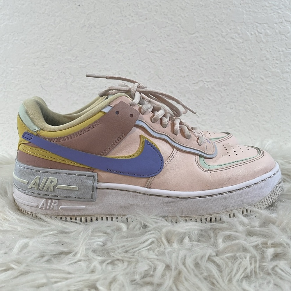Nike Womens Air Force 1 Shadow Shoes CI0919-600 Size 8 Light Soft Pink Sneakers - Picture 4 of 12